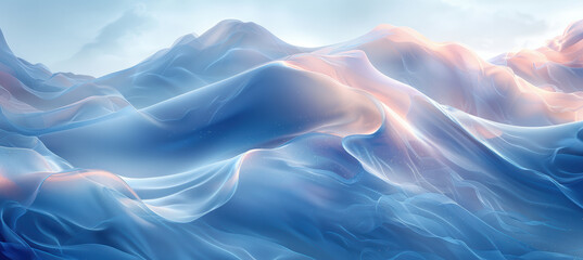 Fototapeta premium Abstract Serenity in Soft Gradients