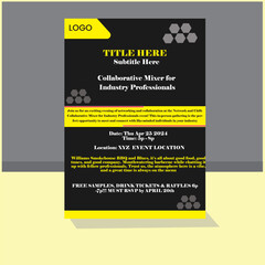 Fototapeta premium Digital Event flyer design template