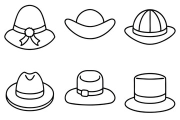 Hat Line Art Timeless Sketch Art
