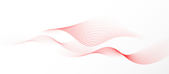 Abstract white background with smooth lines. Dynamic waves. vector illustration.