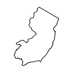 State outline. United states Coloring page
