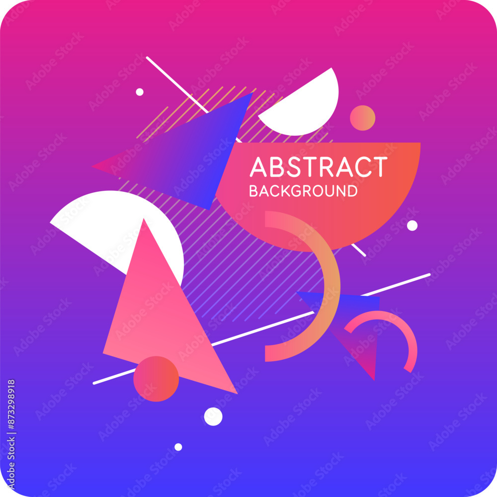 Poster background with abstract shapes. a template for design and creativity. the composition of the figure