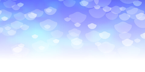 Dark BLUE vector background with circles.