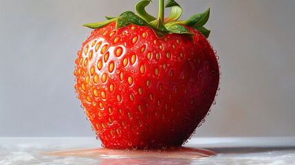strawberry on a white background