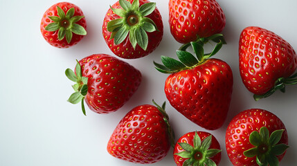 strawberry on a white background