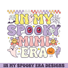 In my spooky mimi era retro groovy Happy Halloween designs