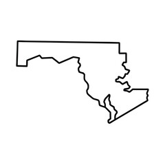 State outline. United states Coloring page
