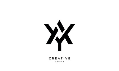 AY, YA, A, Y, Abstract Letters Logo Monogram