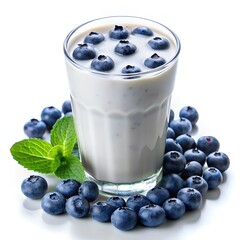 yogurt with blueberries