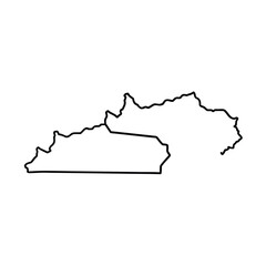 State outline. United states Coloring page