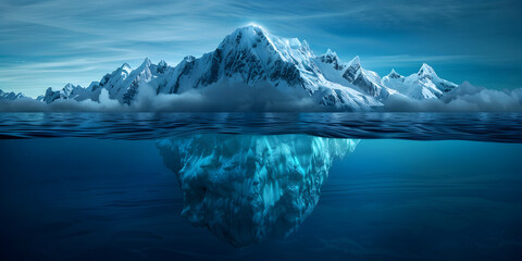 Fototapeta premium A block of ice in the northern ocean