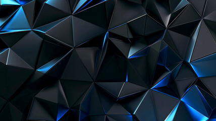 Fototapeta premium Abstract blue polygon angle background