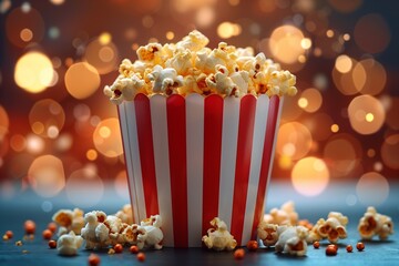 Popcorn for watching a movie , Food at the cinema