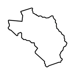 State outline. United states Coloring page