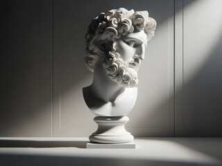 white marble statue