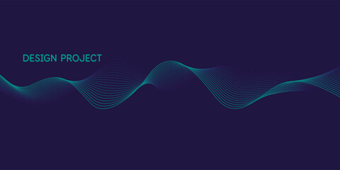 Beautiful background with flowing lines. Abstract elegant lines. The flow movement. Vector illustration.