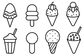 Ice Cream Line Art Timeless Sketch Art