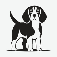 Captivating Beagle Silhouette: A Timeless Canine Icon