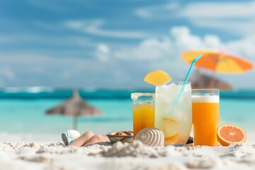 With the sand between your toes and the sound of waves crashing in the background, there's no better place to enjoy a refreshing drink than on the beach