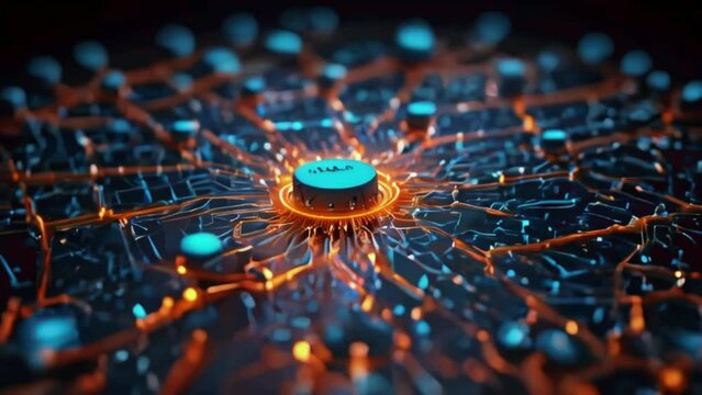 how cloud platforms may harness quantum computing's potential for solving complex problems at unprecedented speeds, 4K High-Quality animation video