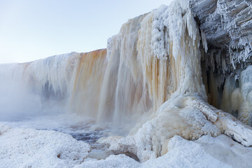 Frozen Jagala Falls - The Niagara Falls of Estonia