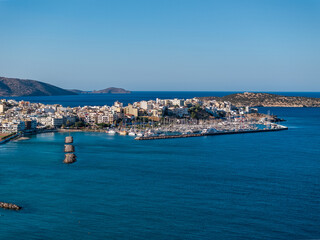 Greece - Crete - Agios Nikolaos is one of the most beautiful towns in Crete, there are many beautiful sandy beaches near the town.