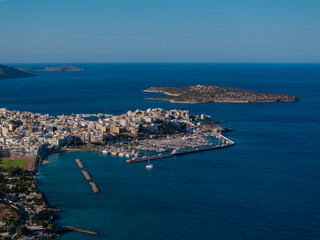 Greece - Crete - Agios Nikolaos is one of the most beautiful towns in Crete, there are many beautiful sandy beaches near the town.