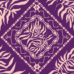 Trendy floral seamless pattern collection. Set of vintage 70s style flower background illustration. Colorful pastel color groovy artwork bundle, y2k nature backgrounds with spring plants