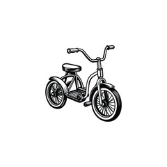 bicycle isolated on white