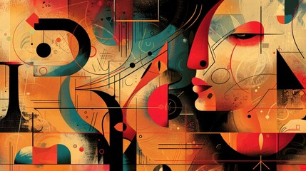 An arts cover highlighting modern illustration, gallery highlights, and stylish typography, with space for text