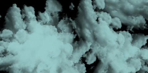 Abstract background with smoke and fog. Dramatic smoke or fog effect for spooky Halloween background. Abstract background with soft gradient clouds from mint to emerald green and white.