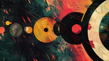 An arts cover featuring modern sound art, gallery highlights, and unique typography, with space for text