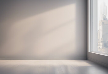Minimalistic abstract light pearl color background for product presentation Incident light from the