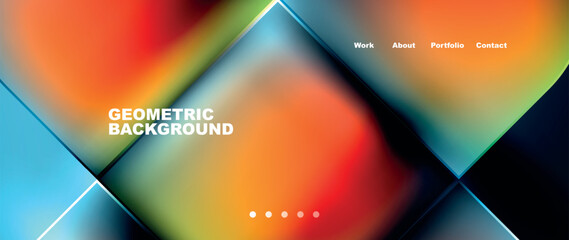 Geometric abstract glassmorphism with circles and squares. Vector Illustration For Wallpaper, Banner, Background, Card, Book Illustration, landing page