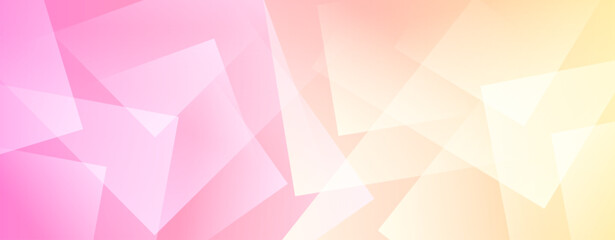 Minimalist abstract background. Horizontal banner. Purple and pink gradient. Geometric background