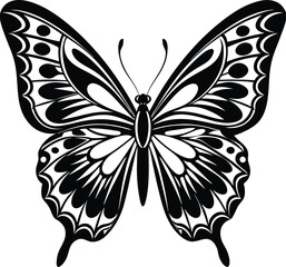 Butterfly Silhouette vector illustration design