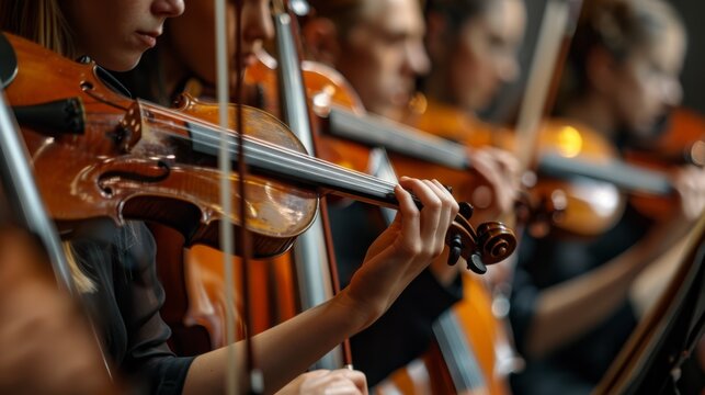 A group of musicians performing together, each one playing their instrument with precision and skill, creating a beautiful and harmonious melody that exemplifies subtle equilibrium