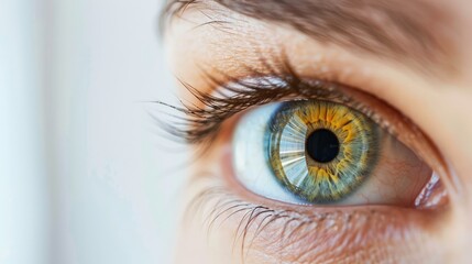Close-up of an eye with detailed iris