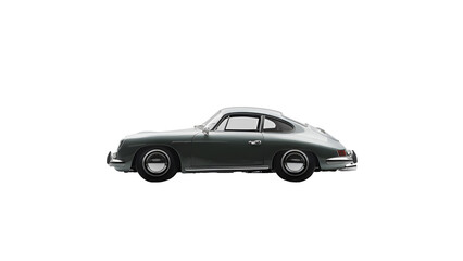 Old vintage car isolated.