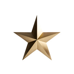 Fototapeta premium 3d golden star isolated.