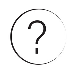 Question mark icon set. help bubble button. doubt faq sign in black filled and outlined style. Vector illustration. Eps file 28.