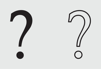 Question icon vector illustration. question mark sign and symbol. Minimal line illustration background. For apps, logo, websites, symbol, UI, UX, graphic and web design. Eps file 32.