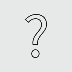 Question icon vector illustration. question mark sign and symbol. Minimal line illustration background. Linear Question mark icon design. Vector illustration. Eps file 34.