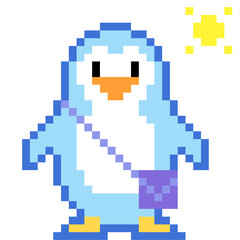 pixel penguin