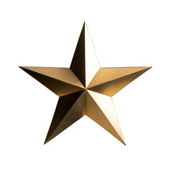 Obraz premium 3d gold star isolated.