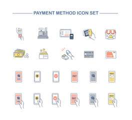 さまざまな決済方法　アイコンセット