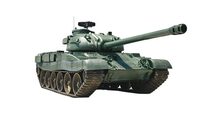 Realistic tank isolated.