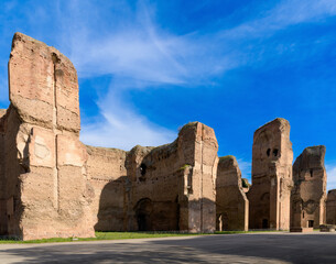 The Baths of Caracalla (Terme di Caracalla) in Rome, Italy