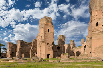 The Baths of Caracalla (Terme di Caracalla) in Rome, Italy