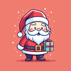 Cute Santa Vector Illustration